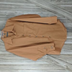 🐢Geoffrey Beene Men's Long Sleeve Button Down Dress Shirt Sz M - FLAW